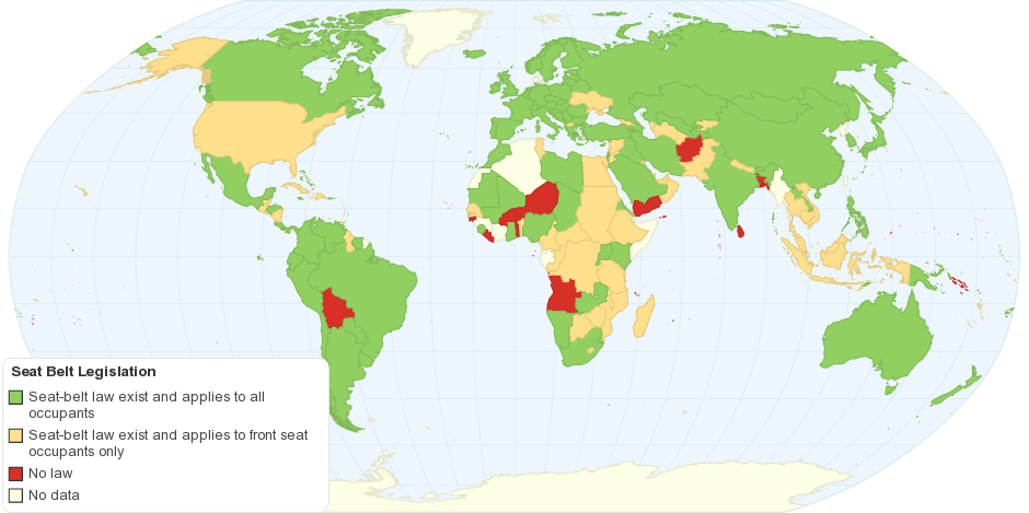 seat belt laws by state map Seat Belt Legislation seat belt laws by state map