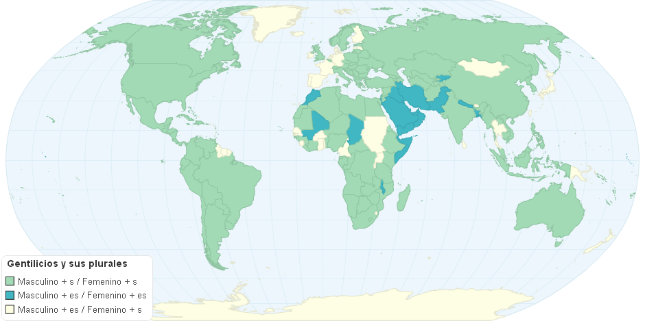 Gentilicios del Mundo