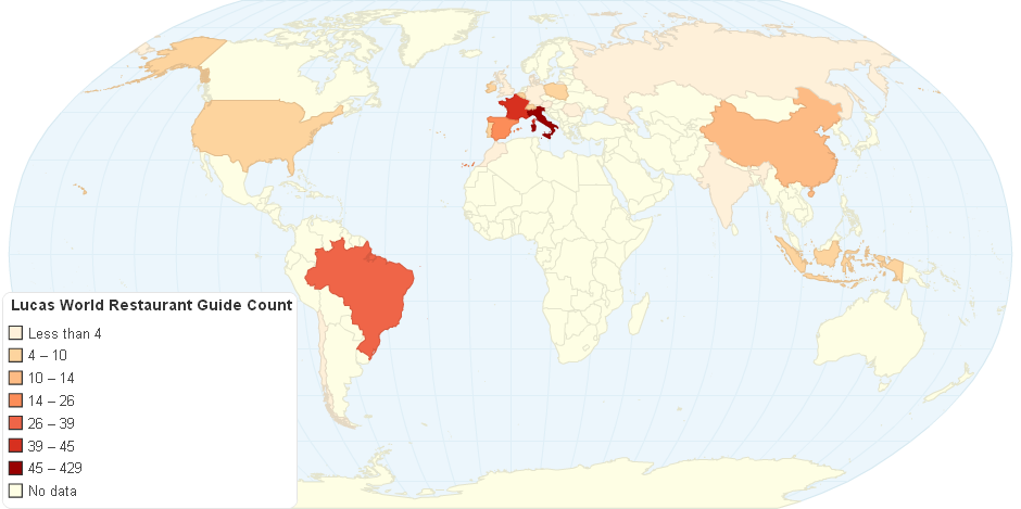 Lucas World Restaurant Guide Count