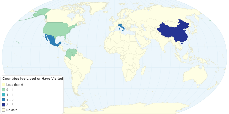 Countries Ive Lived or Have Visited