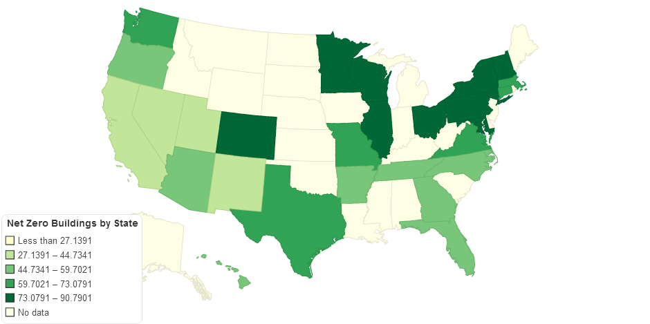 Net Zero Buildings by State