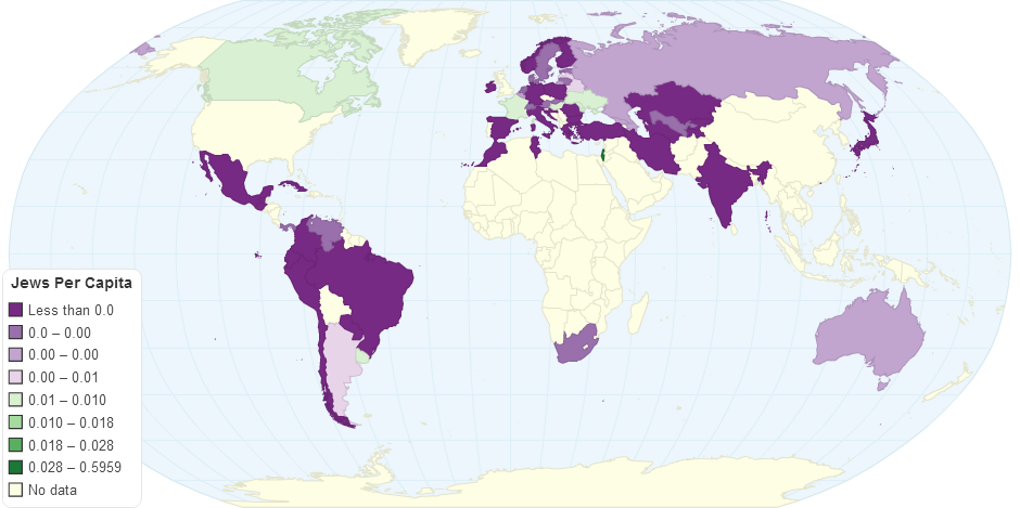 Jews Per Capita