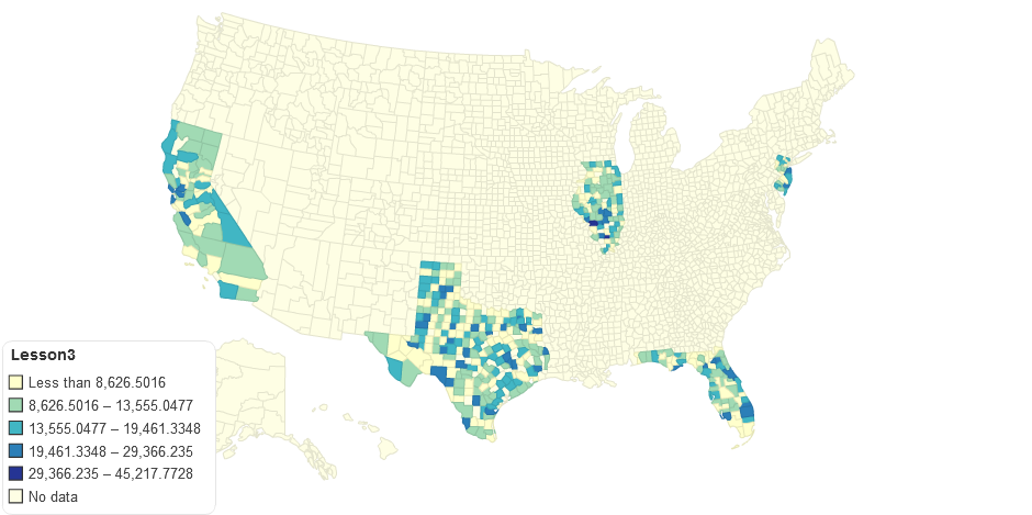 Average Medicare Expenditure by county