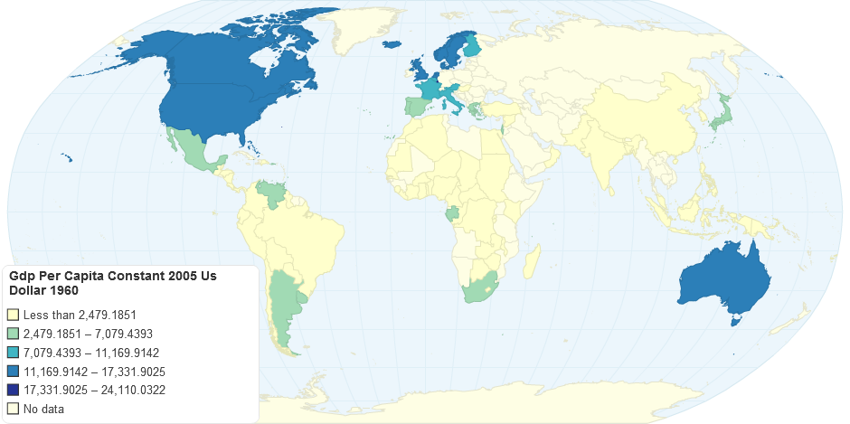 Gdp Per Capita Constant 2005 Us Dollar 1960