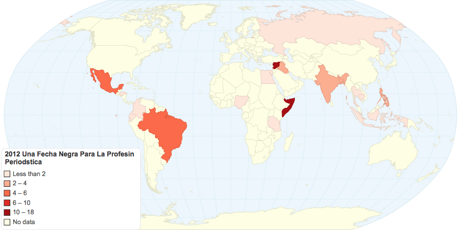 2012 Una Fecha Negra Para La Profesin Periodstica
