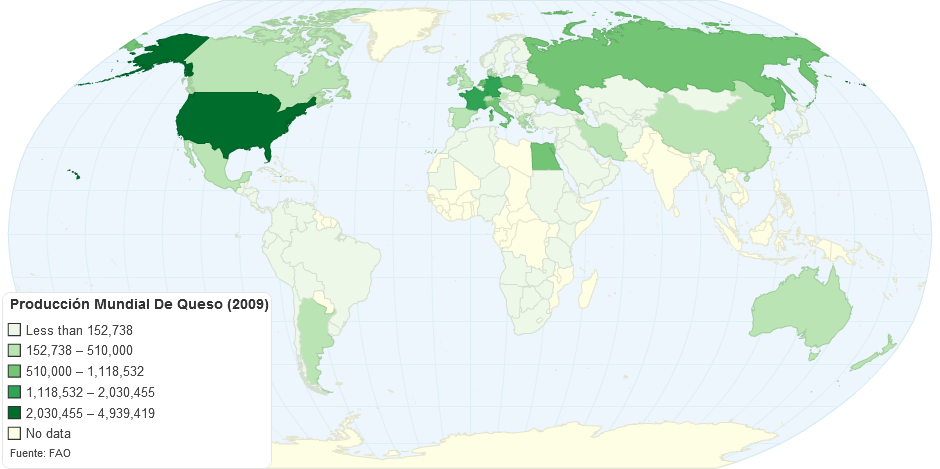 Produccin Mundial De Queso