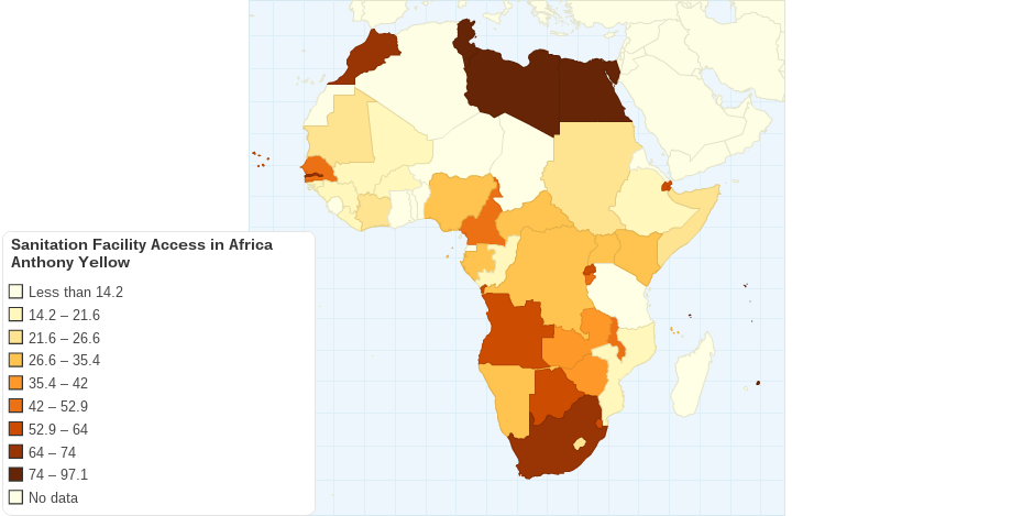 Sanitation Facility Access in Africa - Anthony Yellow