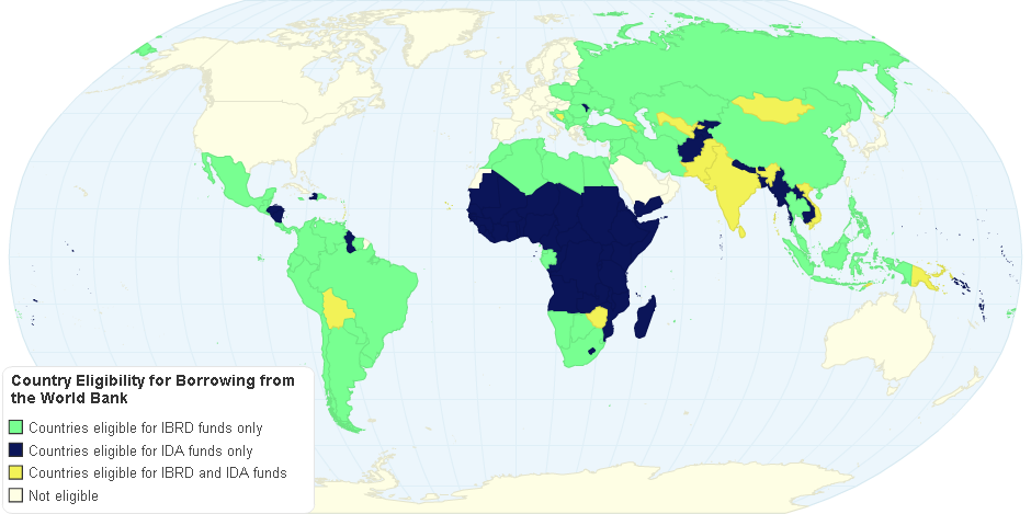 Country Eligibility for Borrowing from the World Bank
