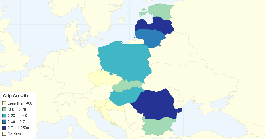 Gdp Growth Eastern European Countries in 2013