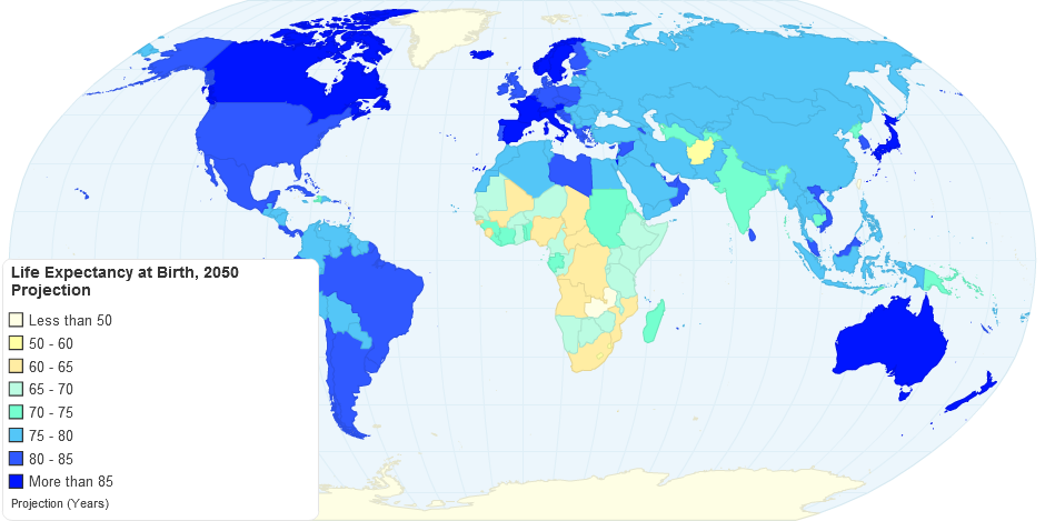 Карта 2050 года