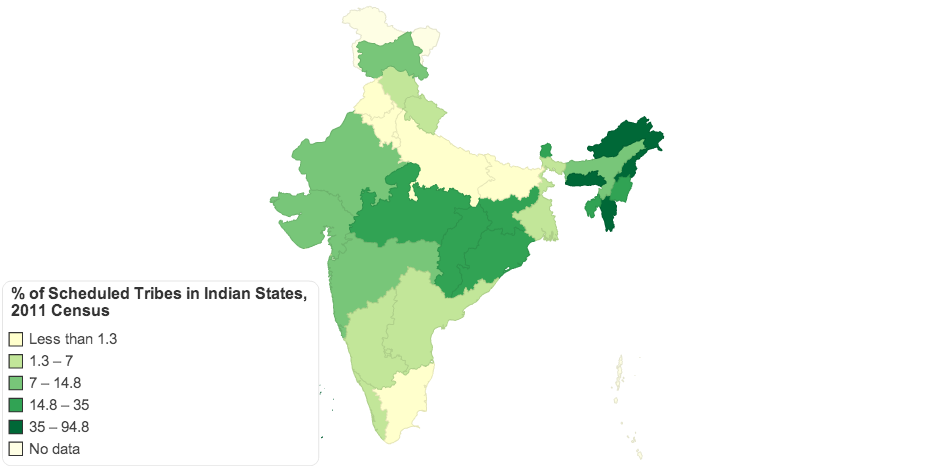 State Level of Schedule Tribes 2011 Census