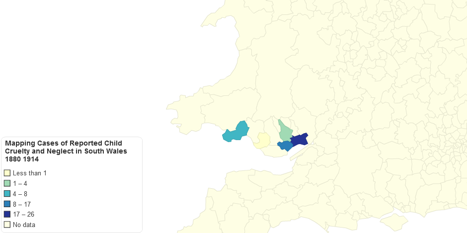 Mapping Cases of Reported Child Cruelty and Neglect in South Wales 1880 1914