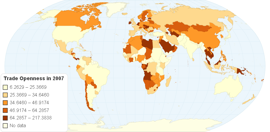 Trade Openness in 2007