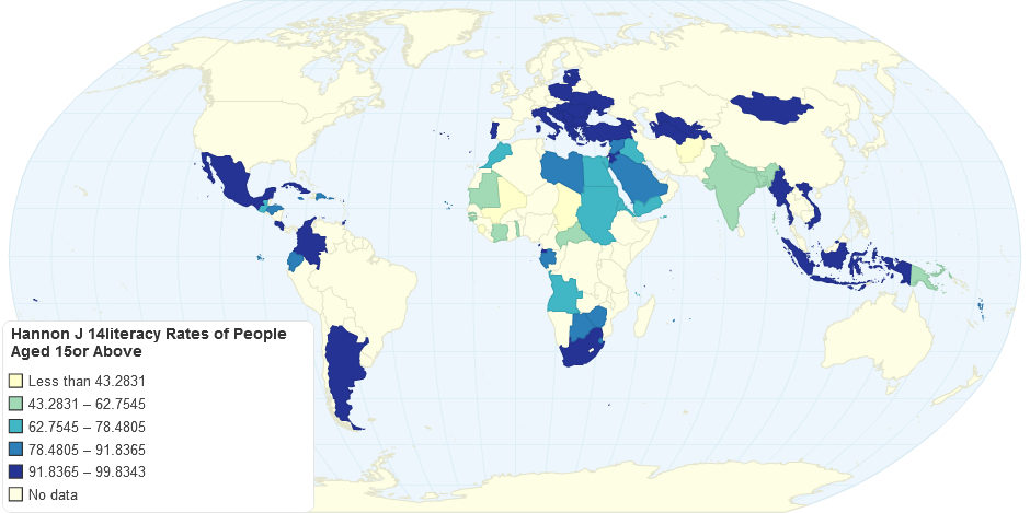 Hannon J 14literacy Rates of People Aged 15or Above