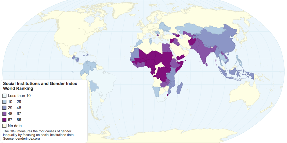 Social Institutions and Gender Index World Ranking