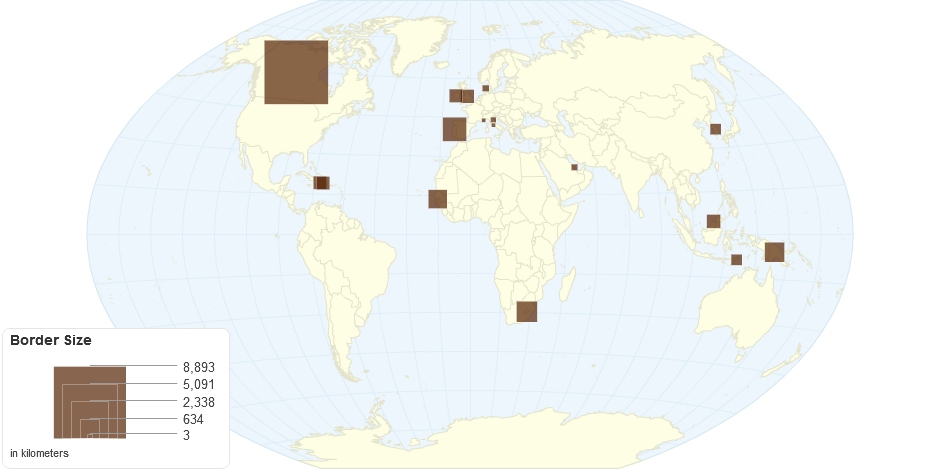 Countries That Border Only One Other Country