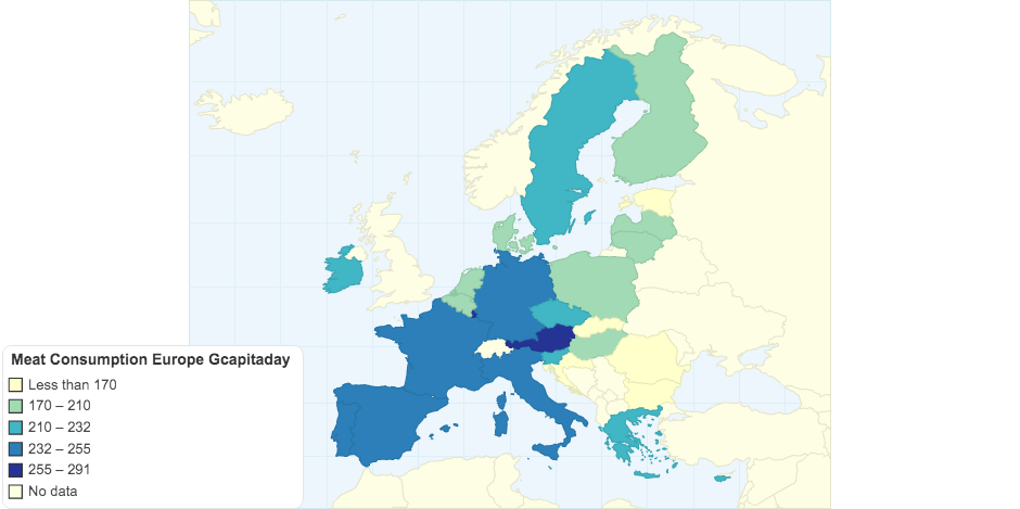 Meat Consumption Europe Gcapitaday