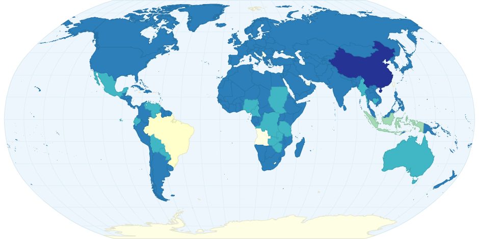 Change in Forest Cover 2000 2005