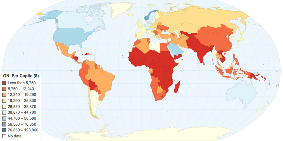 GNI Per Capita (2013)