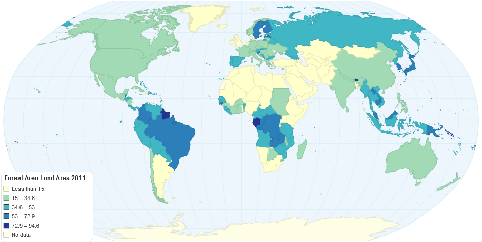 Forest Area Land Area 2011