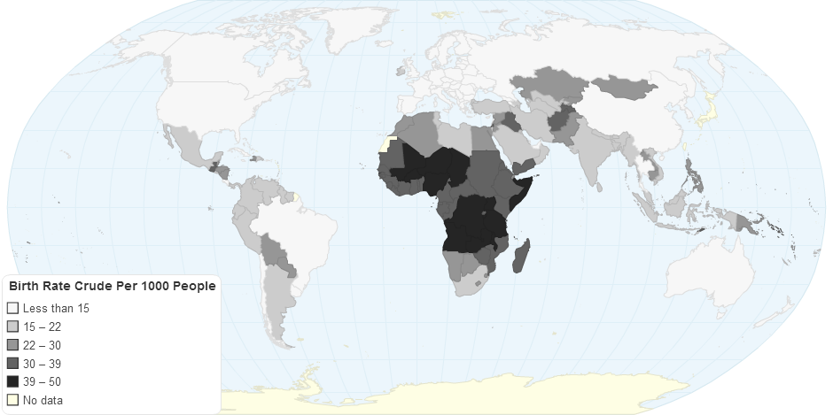 Birth Rate Crude Per 1000 People