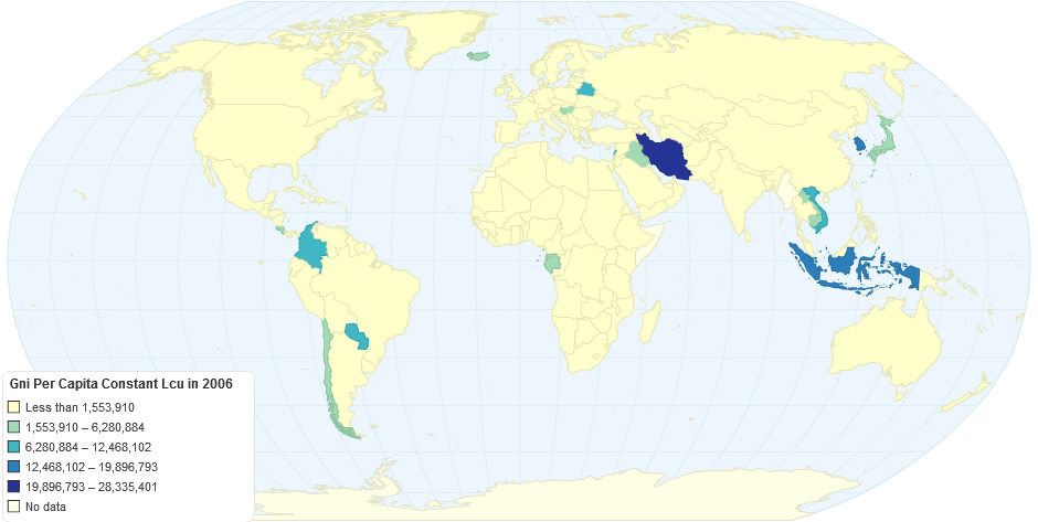 Gni Per Capita Constant Lcu in 2006