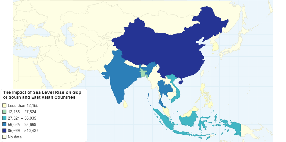 The Impact of Sea Level Rise on GDP of South and East Asian Countries