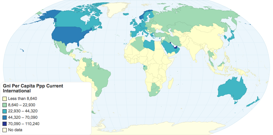 Gni Per Capita Ppp Current International in 2006