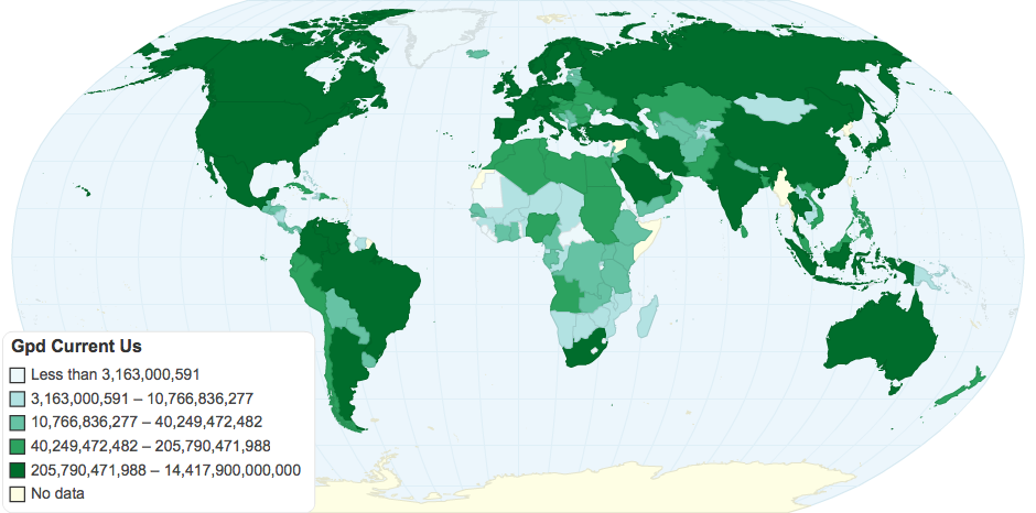 GDP current US$ in 2009