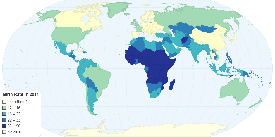 Birth Rate in 2011