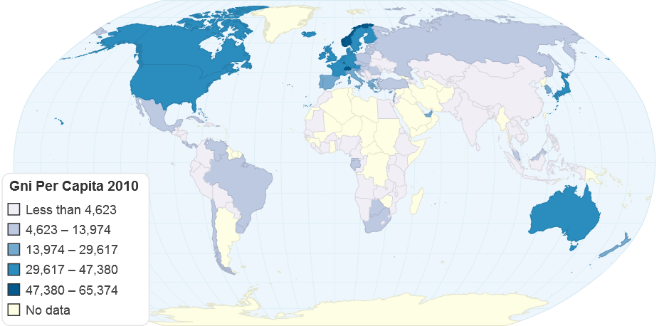 Gni Per Capita 2010