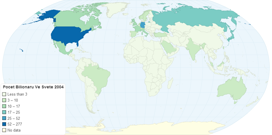 Pocet Bilionaru Ve Svete 2004