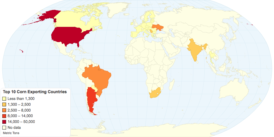 Top 10 Corn Exporting Countries