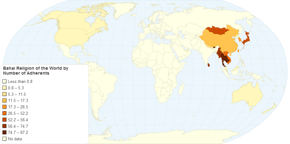 Buddhism Adherents by Country