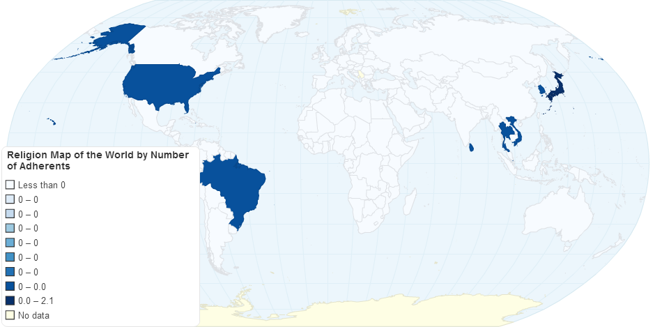 Shintoism Adherents by country