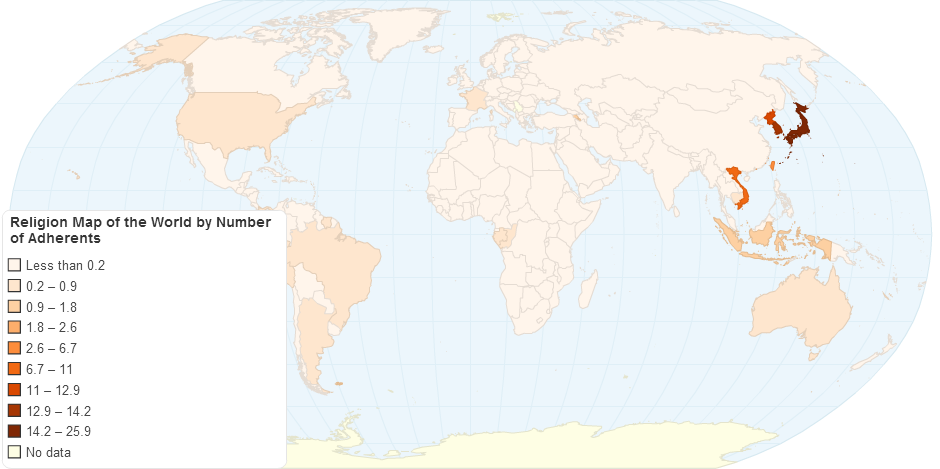 Neo-religions Adherents by country