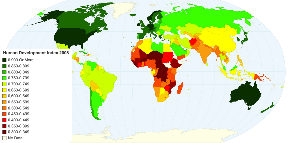 Human Development Index 2008