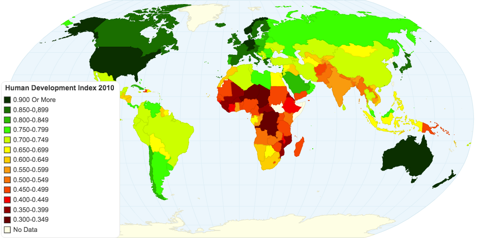 Human Development Index 2010