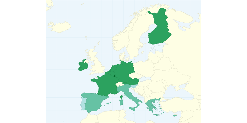 Eurozone Countries Per Capita Gdp