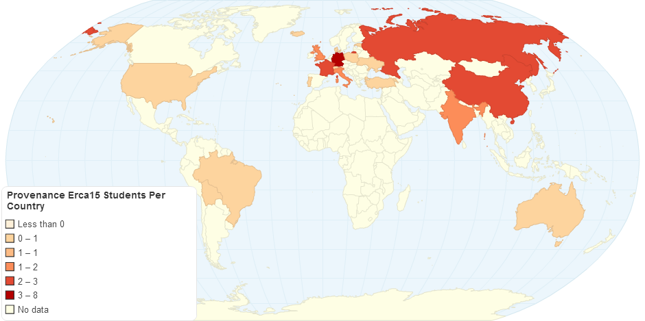 Provenance Erca15 Students Per Country