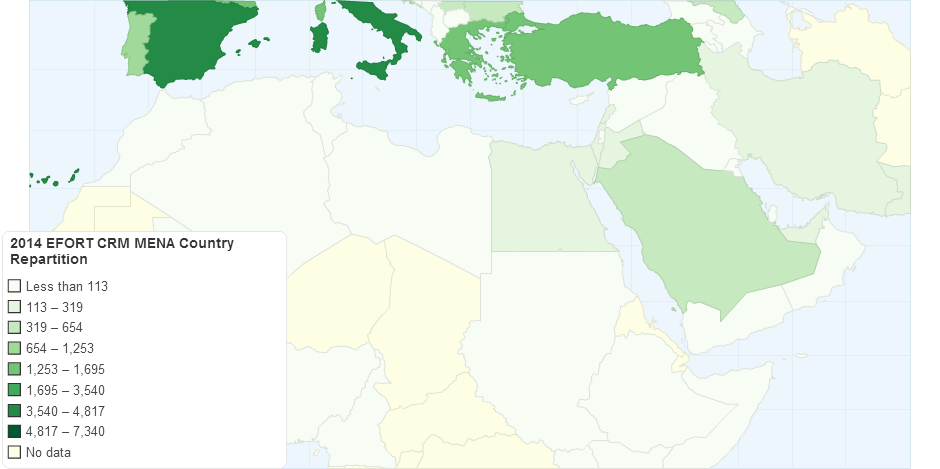 Efort Crm Country Repartition