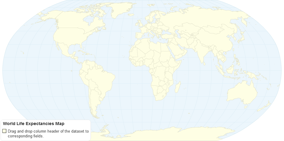 World Life Expectancies Map