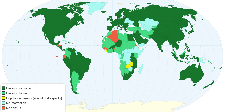 Progress of Agricultural Censuses WCA 2010 Round (2006 - 2015)