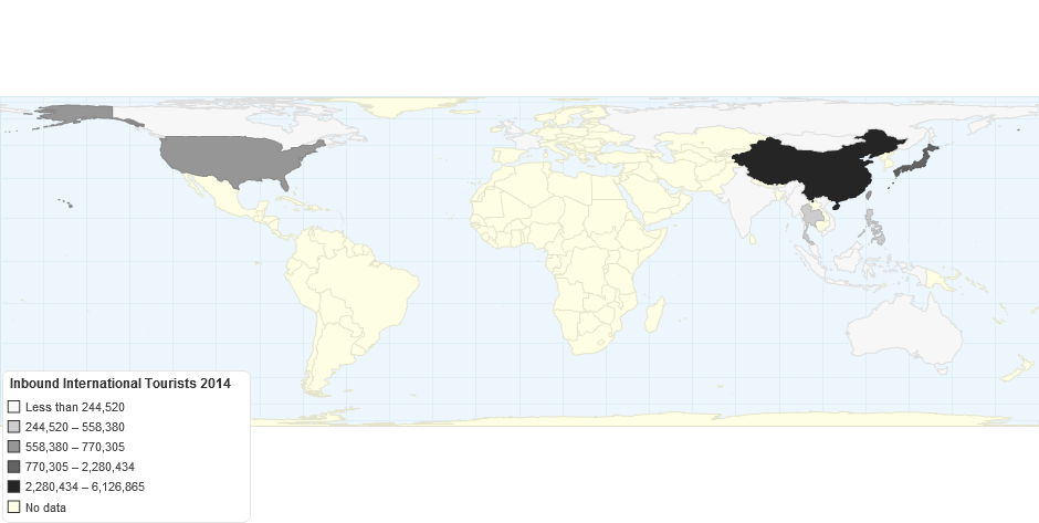 Inbound International Tourists 2014