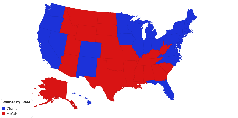 2008 Presidential Election Results