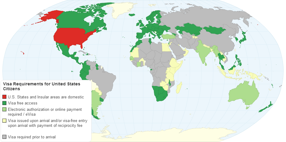 Visa Requirements for United States Citizens
