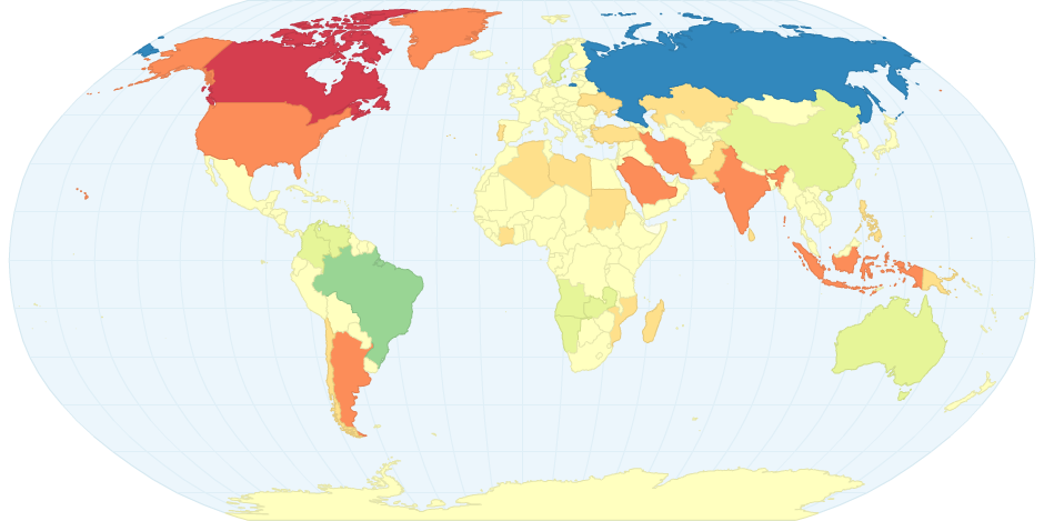 Surface Water Storage Changes (2003 to 2012)