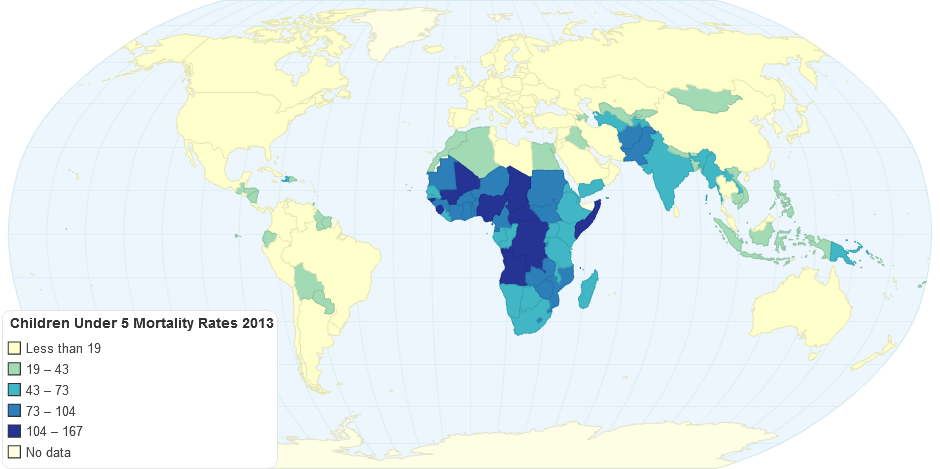 Children Under 5 Mortality Rates 2013