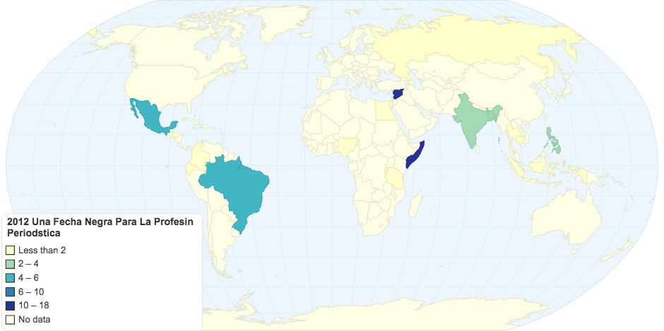 2012 Una Fecha Negra Para La Profesin Periodstica