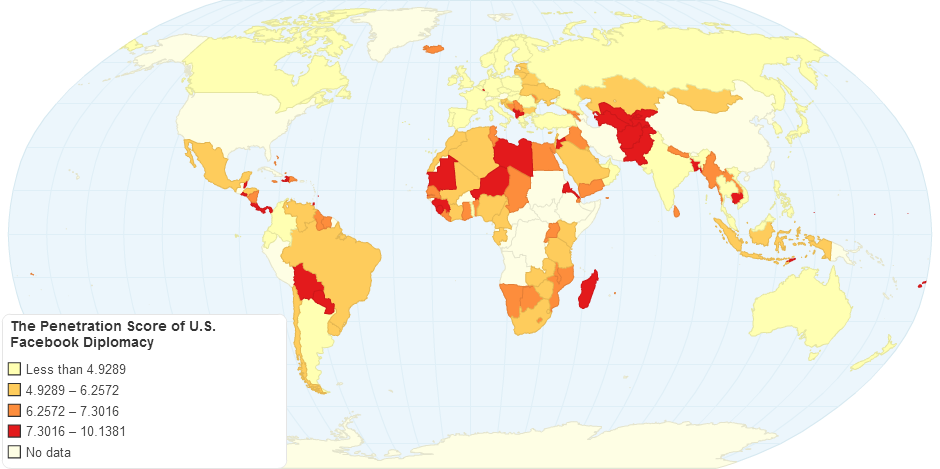 U.S. Facebook Diplomacy Penetration Score